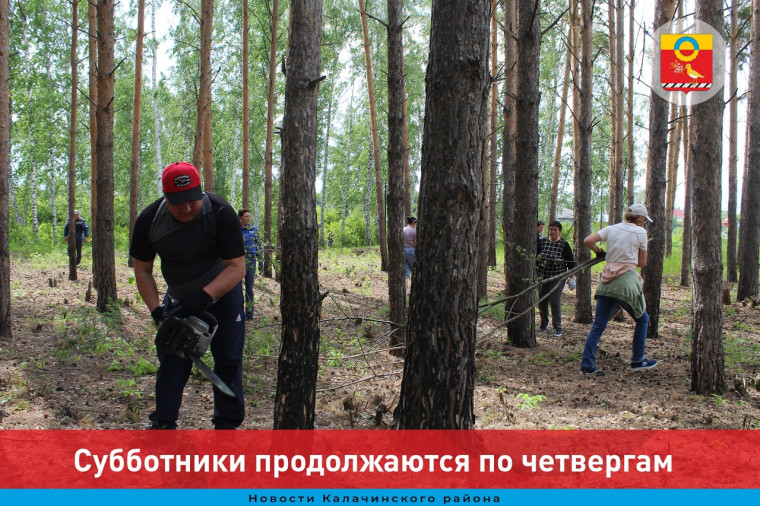 Субботники продолжаются по четвергам. Субботники продолжаются по четвергам.
